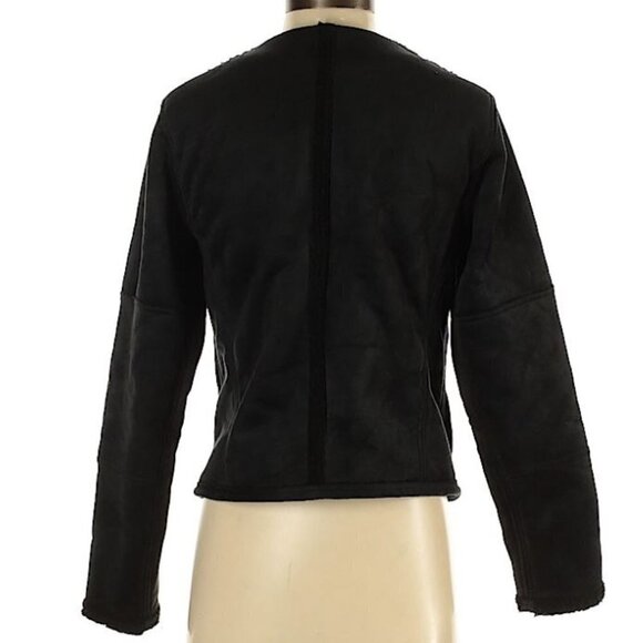 New Balance Revitalize Faux Suede Moto Jacket Sm - Picture 4 of 10